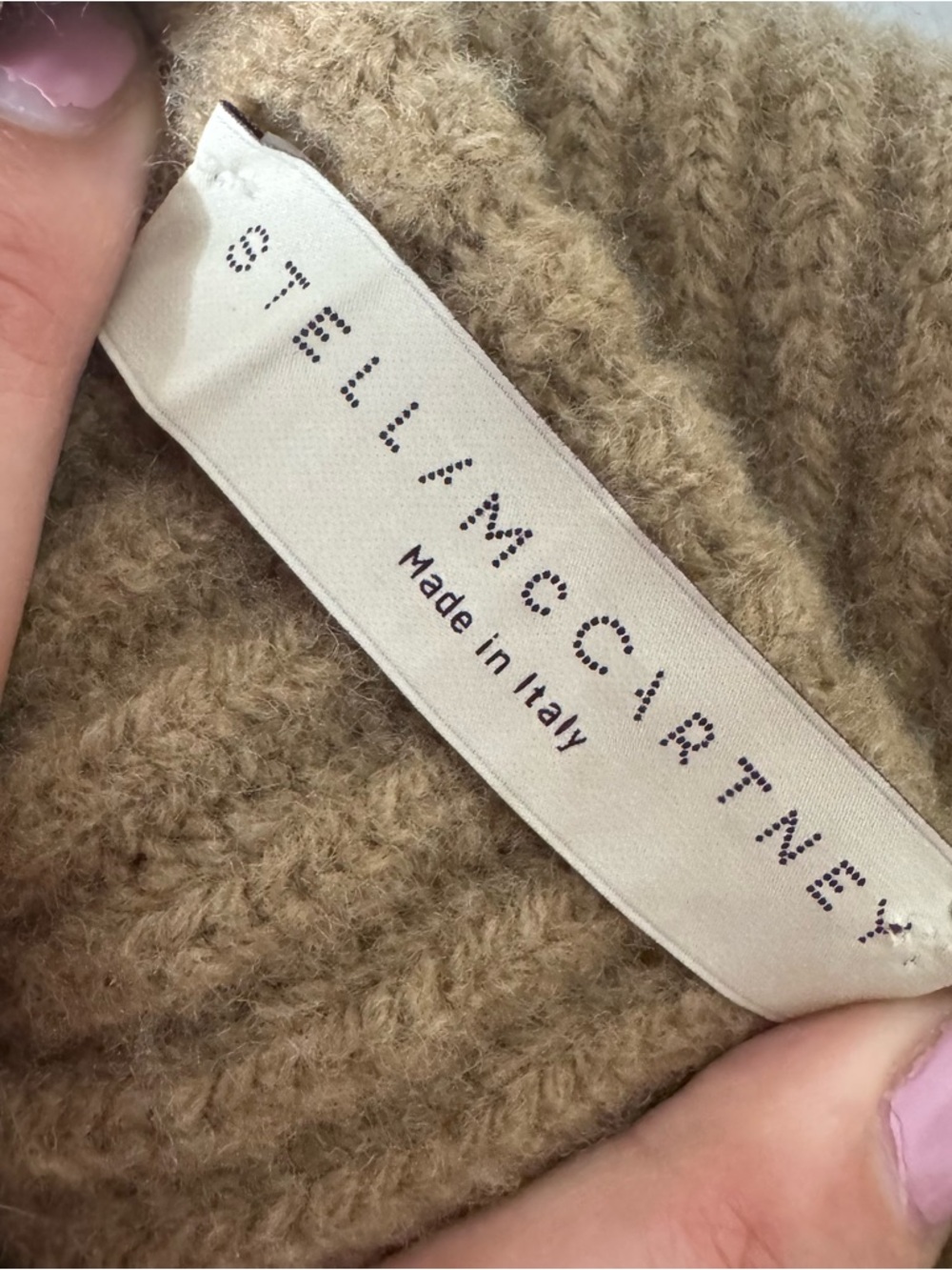 Stella McCartney wool Camel-Brown Ribbed Sleeveless Turtleneck Sweater Vest 40 - Picture 4 of 8